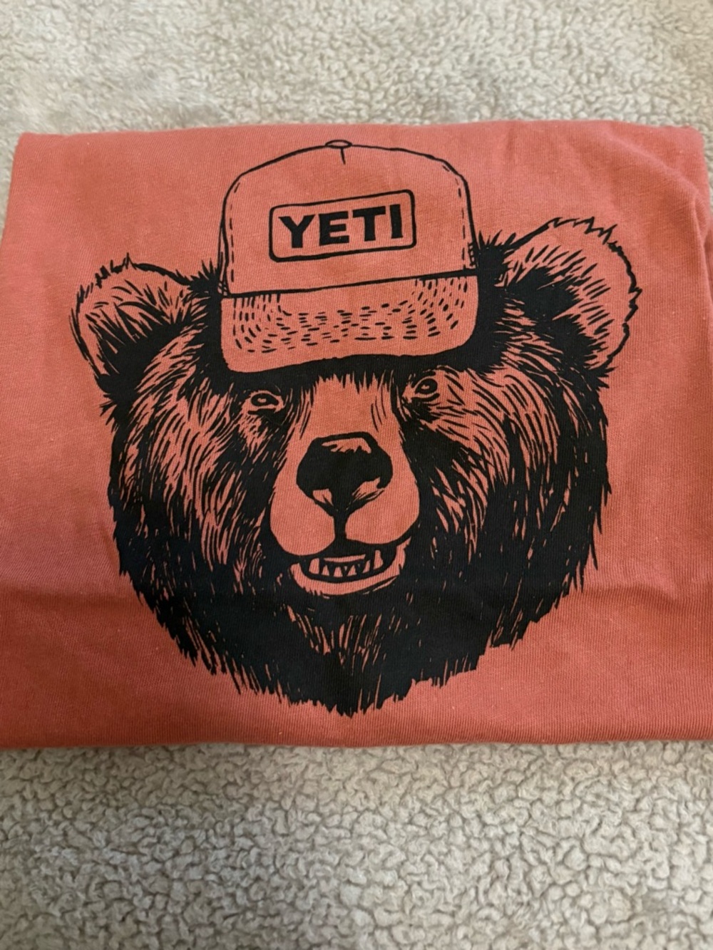 Yeti Bear Kids Shirt - High Desert Clay